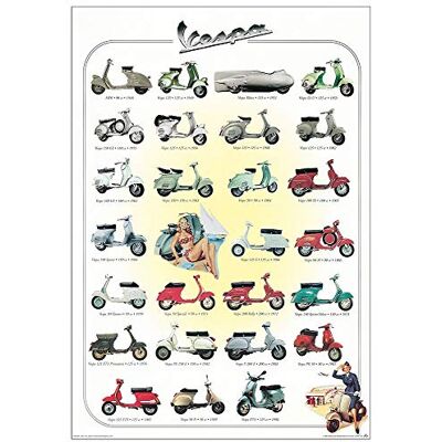 Artopweb TW20243 Vespa dekoracyjny panel do pizzy, drewno MDF, wielokolorowy, 70 x 100 cm Artopweb TW20243 Vespa dekoracyjny panel do pizzy, drewno MDF, wielokolorowy, 70 x 100 cm