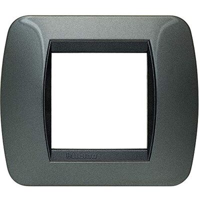 Bticino L4802AC living int płyta 2-osobowa ciemna stal Bticino L4802AC living int płyta 2-osobowa ciemna stal