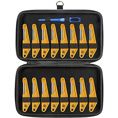 MusicNomad Kompletny zestaw pilników do orzechów powlekanych diamentami, 16 szt. z etui do przechowywania + szczotka do czyszczenia MusicNomad Kompletny zestaw pilników do orzechów powlekanych diamentami, 16 szt. z etui do przechowywania + szczotka do czyszczenia