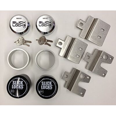 Slick Locks FD-FVK-1-TK Ford zestaw do drzwi skrzydłowych z błystkami, osłonami pogodowymi i zamkami Slick Locks FD-FVK-1-TK Ford zestaw do drzwi skrzydłowych z błystkami, osłonami pogodowymi i zamkami