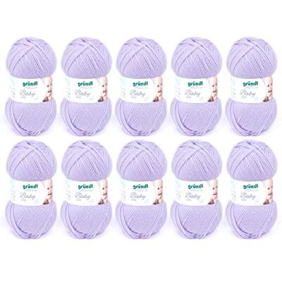 Włóczka dla niemowląt Gründl Baby Uni - Miękka i Jasna do Robienia na Drutach & Szydełku - 70% Akryl, 30% Poliamid Włóczka dla niemowląt Gründl Baby Uni - Miękka i Jasna do Robienia na Drutach & Szydełku - 70% Akryl, 30% Poliamid