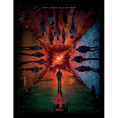 Pyramid Stranger Things Season 4 plakat (każde zakończenie ma projekt początkowy) 30 cm x 40 cm oficjalny towar Pyramid Stranger Things Season 4 plakat (każde zakończenie ma projekt początkowy) 30 cm x 40 cm oficjalny towar 