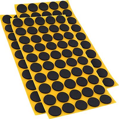 Adsamm ® / 150 x samoprzylepnych podkładek antypoślizgowych z kauczuku komórkowego EPDM/ø 20 mm/czarny/okrągły/2,5 mm grubości ślizgaczy antypoślizgowych Adsamm ® / 150 x samoprzylepnych podkładek antypoślizgowych z kauczuku komórkowego EPDM/ø 20 mm/czarny/okrągły/2,5 mm grubości ślizgaczy antypoślizgowych