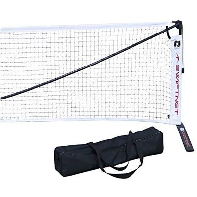 SwiftNet 2.1 przenośny system siatek Pickleball – wysokie napięcie, lekka rama ze stopu włókna węglowego na co dzień i turniejowy pickleball – idealna do noszenia w dowolnym miejscu SwiftNet 2.1 przenośny system siatek Pickleball – wysokie napięcie, lekka rama ze stopu włókna węglowego na co dzień i turniejowy pickleball – idealna do noszenia w dowolnym miejscu