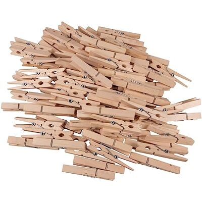 Rayher Drewniane klamerki do bielizny, certyfikat FSC, 72 mm, 100 sztuk, drewniane klamerki, drewniane klamerki, nieobrobione drewno, 64587505 Rayher Drewniane klamerki do bielizny, certyfikat FSC, 72 mm, 100 sztuk, drewniane klamerki, drewniane klamerki, nieobrobione drewno, 64587505