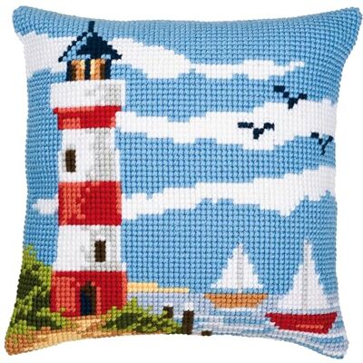 Zestaw na poduszkę z haftem krzyżykowym Vervaco - Wielobarwny - 40x40cm - Poduszka Zestaw na poduszkę z haftem krzyżykowym Vervaco - Wielobarwny - 40x40cm - Poduszka