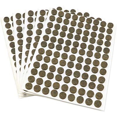 Adsamm FP-35-SA-BR-10-108-5 FP-35-SA-BR-10-108 540 x podkładka filcowa, brązowa, Ø 10 mm Adsamm FP-35-SA-BR-10-108-5 FP-35-SA-BR-10-108 540 x podkładka filcowa, brązowa, Ø 10 mm