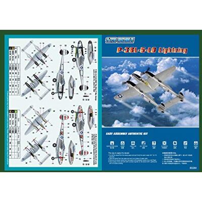 Hobbyboss Skala 1:72 P-38L-5-L0 zestaw modeli odlewu Lightning 16,01 x 22,01 x 5,43 cm Hobbyboss Skala 1:72 P-38L-5-L0 zestaw modeli odlewu Lightning 16,01 x 22,01 x 5,43 cm