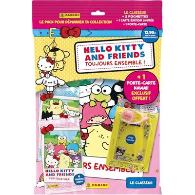 Panini Hello Kitty & Friends Trading Cards pakiet startowy (1 segregator + 2 kieszenie premium + 1 karta limitowana + 1 etui na karty) Panini Hello Kitty & Friends Trading Cards pakiet startowy (1 segregator + 2 kieszenie premium + 1 karta limitowana + 1 etui na karty)
