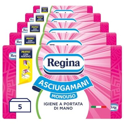 Regina Jednorazowe Ręczniki – 5 Opakowań po 100 Sztuk – Jednorazowe Regina Jednorazowe Ręczniki – 5 Opakowań po 100 Sztuk – Jednorazowe