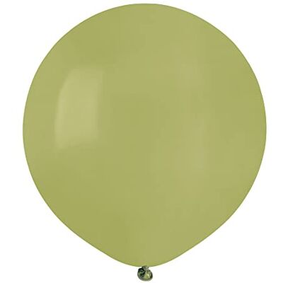 Ciao Koperta 25 balonów z naturalnego lateksu Premium Quality G150 (Ø 48 cm/19"), oliwkowy zielony Ciao Koperta 25 balonów z naturalnego lateksu Premium Quality G150 (Ø 48 cm/19"), oliwkowy zielony