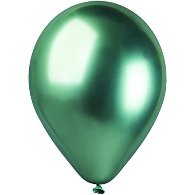 Ciao Koperta 50 balonów z naturalnego lateksu Premium Quality G120 (Ø 33cm / 13"), metaliczny zielony Ciao Koperta 50 balonów z naturalnego lateksu Premium Quality G120 (Ø 33cm / 13"), metaliczny zielony