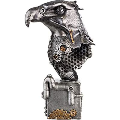 Casablanca modernes Design GILDE Rzeźba Steampunk figurka orzeła Eagle żywica syntetyczna srebrna 37046 wysokość 27 cm Casablanca modernes Design GILDE Rzeźba Steampunk figurka orzeła Eagle żywica syntetyczna srebrna 37046 wysokość 27 cm