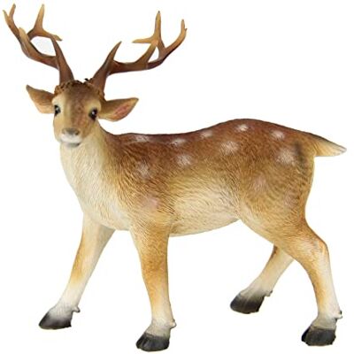 Flair Flower Dekoracyjna figurka sarenki z jelenia, bambi, sarna figurka sarny z porożem, jelenia dzikiego dziczyzny, figura dekoracyjna, figurka, statuetka ogrodowa, las, balkon, do ogrodu, na balkon Flair Flower Dekoracyjna figurka sarenki z jelenia, bambi, sarna figurka sarny z porożem, jelenia dzikiego dziczyzny, figura dekoracyjna, figurka, statuetka ogrodowa, las, balkon, do ogrodu, na balkon