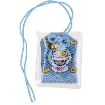 lachineuse Japoński Omamori Kot Maneki Neko Szczęście Tradycyjny szczęśliwy Amulet 6 x 4 cm Niebieski Tkanina, Plastik Obiekt Deco Pomysł na prezent w Azji lachineuse Japoński Omamori Kot Maneki Neko Szczęście Tradycyjny szczęśliwy Amulet 6 x 4 cm Niebieski Tkanina, Plastik Obiekt Deco Pomysł na prezent w Azji