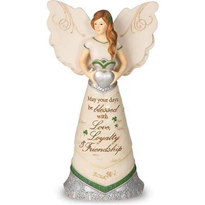 Pavilion Gift company 82340 Elements Irlandzkie Błogosławieństwa Figurka Anioła, 15,5 cm (15,5 cm), srebrna Pavilion Gift company 82340 Elements Irlandzkie Błogosławieństwa Figurka Anioła, 15,5 cm (15,5 cm), srebrna