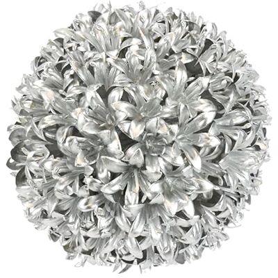 Flair Flower Sztuczna kula książkowa, srebrna, 12 cm, dekoracyjna kula roślinna, buk, trawa, dekoracja na imprezę, wesele, dekoracja stołu, kula dekoracyjna, sztuczna roślina, kula, ornament, sztuczna roślina, Flair Flower Sztuczna kula książkowa, srebrna, 12 cm, dekoracyjna kula roślinna, buk, trawa, dekoracja na imprezę, wesele, dekoracja stołu, kula dekoracyjna, sztuczna roślina, kula, ornament, sztuczna roślina,