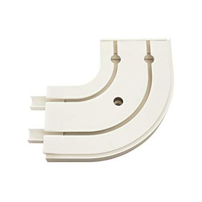 Gardinia Łuk okrągły GE2 z końcówką biały 13,5/13,5 cm, 1 para, 13,5/13,5 cm, 2 Gardinia Łuk okrągły GE2 z końcówką biały 13,5/13,5 cm, 1 para, 13,5/13,5 cm, 2