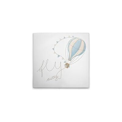 A.S. Création Obraz na płótnie Balon na gorące powietrze z chmurami niebieski beżowy obraz ścienny w kolorze beżowym, niebieskim 40 x 40 cm DD129401 A.S. Création Obraz na płótnie Balon na gorące powietrze z chmurami niebieski beżowy obraz ścienny w kolorze beżowym, niebieskim 40 x 40 cm DD129401