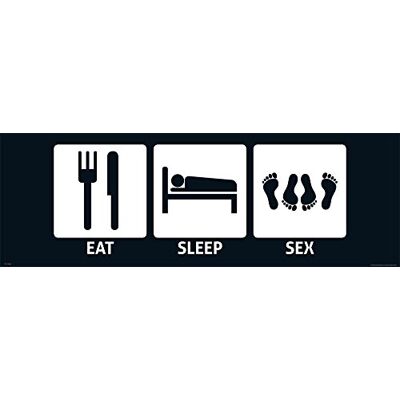 empireposter Eat, Sleep Sex -Slim Plakat 91,5 x 30,5 empireposter Eat, Sleep Sex -Slim Plakat 91,5 x 30,5