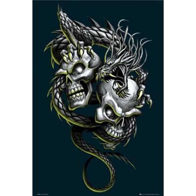 empireposter Empire 267603 ODM Dual Skulls, plakat ok. 91,5 x 61 cm empireposter Empire 267603 ODM Dual Skulls, plakat ok. 91,5 x 61 cm
