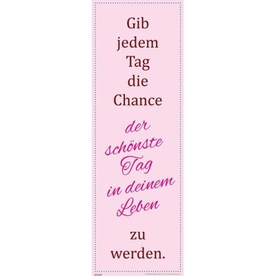 Empire Interactive Empire Merchandising 601971 plakat Motvationsposter Gib jedem Tag der Chance 30,5 x 91,5 cm Empire Interactive Empire Merchandising 601971 plakat Motvationsposter Gib jedem Tag der Chance 30,5 x 91,5 cm