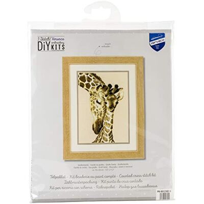 Vervaco Haft Krzyżykowy Liczony Zestaw Obraz do Haftu RODZINA ŻYRAF Zrób to Sam Zestaw Kreatywny dla Dorosłych 19 x 28 cm Dekoracja Ścienna DIY Cross Stitch Kit Vervaco Haft Krzyżykowy Liczony Zestaw Obraz do Haftu RODZINA ŻYRAF Zrób to Sam Zestaw Kreatywny dla Dorosłych 19 x 28 cm Dekoracja Ścienna DIY Cross Stitch Kit