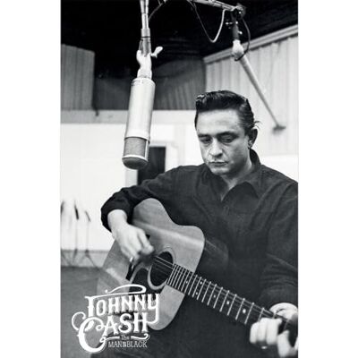 Pyramid Oficjalny plakat maxi Johnny Cash (Studio) Dekoracyjna sztuka ścienna 61 cm x 91,5 cm plakat do sypialni, akademików i fanów Pyramid Oficjalny plakat maxi Johnny Cash (Studio) Dekoracyjna sztuka ścienna 61 cm x 91,5 cm plakat do sypialni, akademików i fanów