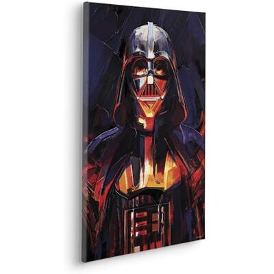 Komar Obraz na blejtramie Star Wars Darth Vader Flaming Rozmiar: 40 x 60 cm pokój dziecięcy, dekoracja ścienna Komar Obraz na blejtramie Star Wars Darth Vader Flaming Rozmiar: 40 x 60 cm pokój dziecięcy, dekoracja ścienna