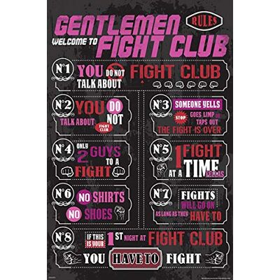 Close Up Plakat Fight Club Rules 8 zasad Fight Club. Close Up Plakat Fight Club Rules 8 zasad Fight Club.