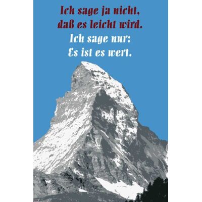 empireposter Empire Merchandising 601544 plakat z motywem "Ich sage ja nicht dass es leicht wird #3 61 x 91,5 cm empireposter Empire Merchandising 601544 plakat z motywem "Ich sage ja nicht dass es leicht wird #3 61 x 91,5 cm
