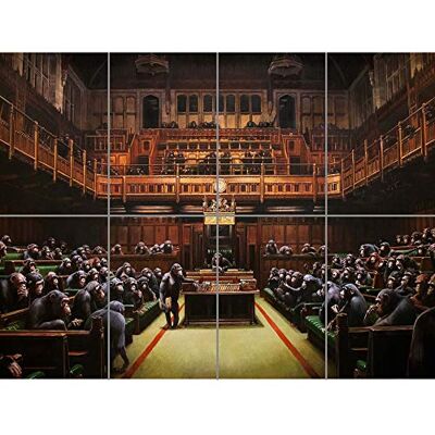 Artery8 Banksy Devolved Parliament Graffiti Brexit Malarstwo XL Giant Panel Plakat (8 sekcji) Artery8 Banksy Devolved Parliament Graffiti Brexit Malarstwo XL Giant Panel Plakat (8 sekcji)