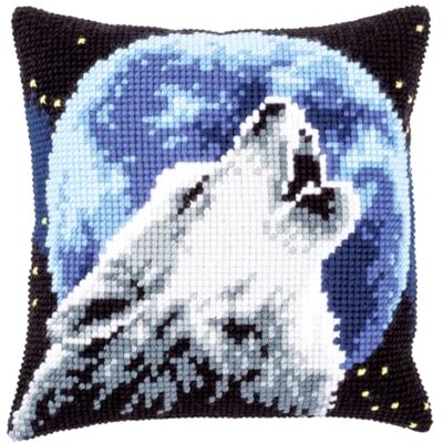 Vervaco Zestaw do Haftu Krzyżykowego Poduszka WILK Kanwa z Nadrukiem 40 x 40 cm Gruba Włóczka Akrylowa Zrób to Sam Dekoracja Domu DIY Cross Stitch Kit Vervaco Zestaw do Haftu Krzyżykowego Poduszka WILK Kanwa z Nadrukiem 40 x 40 cm Gruba Włóczka Akrylowa Zrób to Sam Dekoracja Domu DIY Cross Stitch Kit