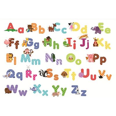 Stukk Alfabet zwierzęta A-Z plakat edukacyjny dla dzieci A3 (297 x 420 mm) Stukk Alfabet zwierzęta A-Z plakat edukacyjny dla dzieci A3 (297 x 420 mm)