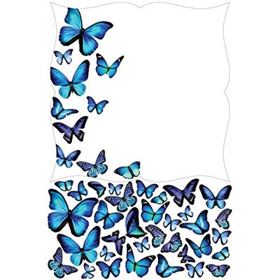 Wallpops WPE1889 tablica do pisania na sucho Giant Papillion, niebieska Wallpops WPE1889 tablica do pisania na sucho Giant Papillion, niebieska