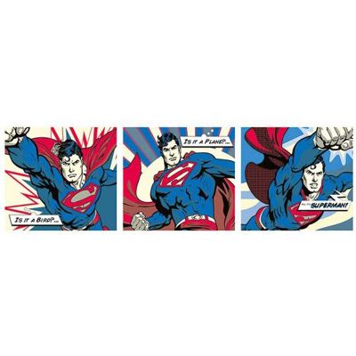 empireposter Dc Comics Superman Triptychon rozmiar (cm), ok. 158x53 plakat na drzwi, nowy - empireposter Dc Comics Superman Triptychon rozmiar (cm), ok. 158x53 plakat na drzwi, nowy -