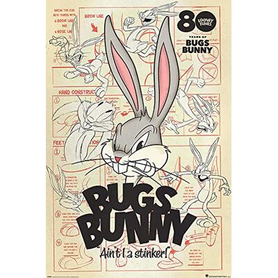 Close Up Looney Tunes plakat Bugs Bunny Ain't I A Stinker (61 cm x 91,5 cm), kolorowy Close Up Looney Tunes plakat Bugs Bunny Ain't I A Stinker (61 cm x 91,5 cm), kolorowy