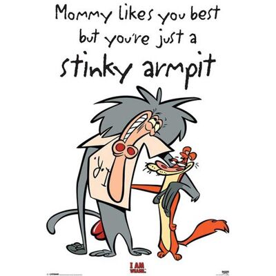 Empire Interactive Empire Merchandising 630346 I Am Weasel Stinky Armpit telewizyjny plakat druk wymiary 61 x 91,5 cm Empire Interactive Empire Merchandising 630346 I Am Weasel Stinky Armpit telewizyjny plakat druk wymiary 61 x 91,5 cm