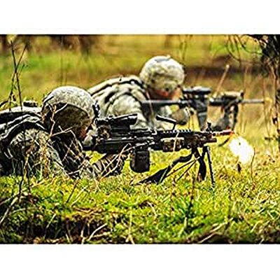 ART Wojskowa USA Army Soldat Alpha Company M249 Maszyna Gun druk fotograficzny płótno Premium dekoracja ścienna plakat obraz ścienny ART Wojskowa USA Army Soldat Alpha Company M249 Maszyna Gun druk fotograficzny płótno Premium dekoracja ścienna plakat obraz ścienny
