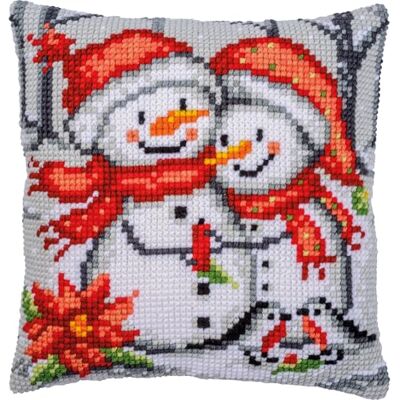 Vervaco Zestaw do Haftu Krzyżykowego Poduszka BAŁWANY Kanwa z Nadrukiem ca. 40 x 40 cm Gruba Włóczka Akrylowa Zrób to Sam Dekoracja Domu DIY Cross Stitch Kit Vervaco Zestaw do Haftu Krzyżykowego Poduszka BAŁWANY Kanwa z Nadrukiem ca. 40 x 40 cm Gruba Włóczka Akrylowa Zrób to Sam Dekoracja Domu DIY Cross Stitch Kit
