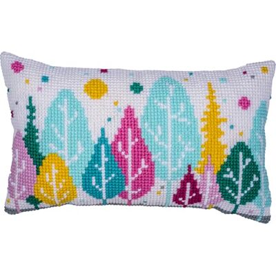 Vervaco Zestaw do Haftu Krzyżykowego Poduszka DRZEWA Kanwa z Nadrukiem ca. 50 x 30 cm Gruba Włóczka Akrylowa Zrób to Sam Dekoracja Domu DIY Cross Stitch Kit Vervaco Zestaw do Haftu Krzyżykowego Poduszka DRZEWA Kanwa z Nadrukiem ca. 50 x 30 cm Gruba Włóczka Akrylowa Zrób to Sam Dekoracja Domu DIY Cross Stitch Kit