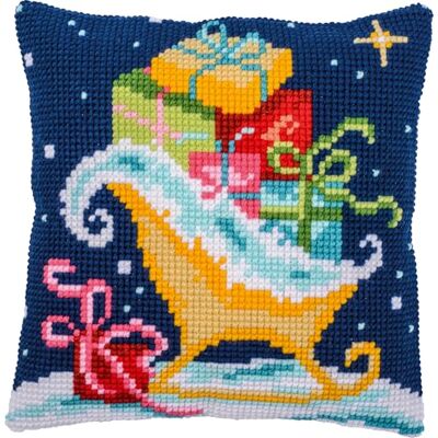 Vervaco Zestaw do Haftu Krzyżykowego Poduszka SANIE Kanwa z Nadrukiem ca. 40 x 40 cm Gruba Włóczka Akrylowa Zrób to Sam Dekoracja Domu DIY Cross Stitch Kit Vervaco Zestaw do Haftu Krzyżykowego Poduszka SANIE Kanwa z Nadrukiem ca. 40 x 40 cm Gruba Włóczka Akrylowa Zrób to Sam Dekoracja Domu DIY Cross Stitch Kit