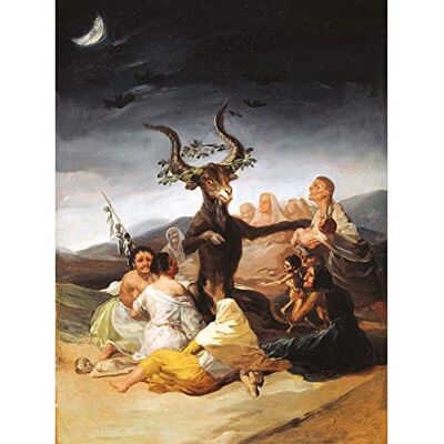 Francisco De Goya Y Lucientes Witches szabat artystyczny nadruk płótno wysokiej jakości dekoracja ścienna plakat mural Francisco De Goya Y Lucientes Witches szabat artystyczny nadruk płótno wysokiej jakości dekoracja ścienna plakat mural