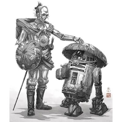 Komar Obraz ścienny Star Wars Vision Samurai Droids wymiary 40 x 50 cm pokój dziecięcy, dekoracja ścienna Komar Obraz ścienny Star Wars Vision Samurai Droids wymiary 40 x 50 cm pokój dziecięcy, dekoracja ścienna
