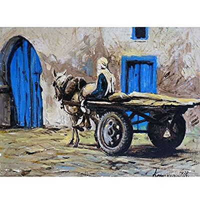 Artery8 Boncompagni Kairouan Tunezja koń wózek obraz nieoprawiony sztuka ścienna nadruk plakat dekoracja domu premium Artery8 Boncompagni Kairouan Tunezja koń wózek obraz nieoprawiony sztuka ścienna nadruk plakat dekoracja domu premium