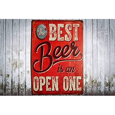 Saraheve Piwo vintage zabawna dekoracja domu blaszany znak retro metalowy bar pub plakat 20 x 30 cm Saraheve Piwo vintage zabawna dekoracja domu blaszany znak retro metalowy bar pub plakat 20 x 30 cm