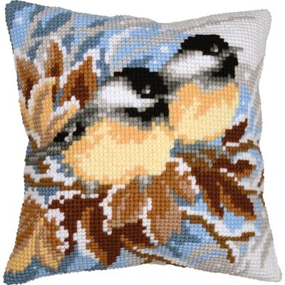 Vervaco Zestaw do Haftu Krzyżykowego Poduszka SIKORKI W ZIMIE Kanwa z Nadrukiem ca. 40 x 40 cm Gruba Włóczka Akrylowa Zrób to Sam Dekoracja Domu DIY Cross Stitch Kit Vervaco Zestaw do Haftu Krzyżykowego Poduszka SIKORKI W ZIMIE Kanwa z Nadrukiem ca. 40 x 40 cm Gruba Włóczka Akrylowa Zrób to Sam Dekoracja Domu DIY Cross Stitch Kit