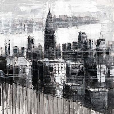 Jon Barker WDC101314 druk artystyczny na płótnie, Chrysler Building, 40 x 40 x 3, 8 cm, wielokolorowy Jon Barker WDC101314 druk artystyczny na płótnie, Chrysler Building, 40 x 40 x 3, 8 cm, wielokolorowy