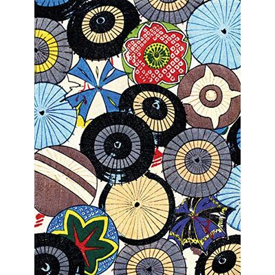 Piddix Vintage japońskie parasole nadruk na płótnie, wielokolorowy, 60 x 80 cm Piddix Vintage japońskie parasole nadruk na płótnie, wielokolorowy, 60 x 80 cm