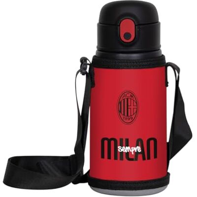 Seven Milan Chłopięca , czerwona czarna butelka z uchwytem na butelkę na ramię, utrzymywanie temperatury: ciepła 12h/zimno 24h Seven Milan Chłopięca , czerwona czarna butelka z uchwytem na butelkę na ramię, utrzymywanie temperatury: ciepła 12h/zimno 24h